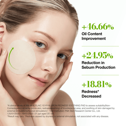 [Anua] Azelaic 10 Hyaluron Redness Soothing Pad 230ml 90ea