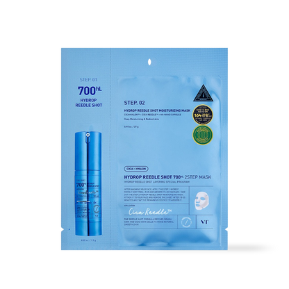 [VT Cosmetics] HYDROP Reedles Shot 700hL 2 STEP MASK