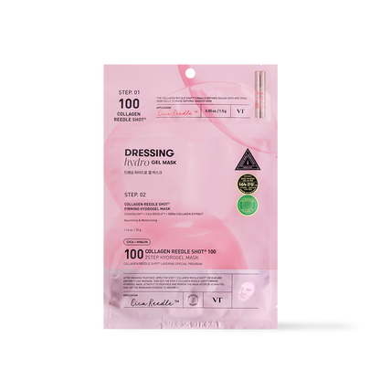 [VT Cosmetics] COLLAGEN Reedle Shot 100 2STEP Hydrogel Mask - 2type